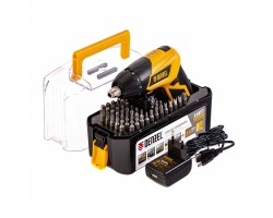 Отвертка аккумуляторная CSL-3.6-01, Li-Ion, 3.6 В, 1.3 А*ч, 200 об/мин, с аксессуарами Denzel-foto2