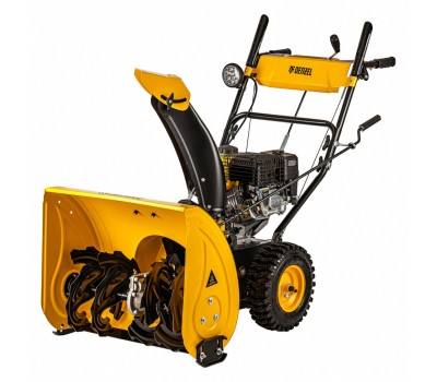 Бензиновая снегоуборочная машина SBM 610, 212 cc, ручной старт, фара Denzel
