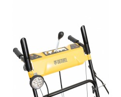Бензиновая снегоуборочная машина SBM 610, 212 cc, ручной старт, фара Denzel-foto3