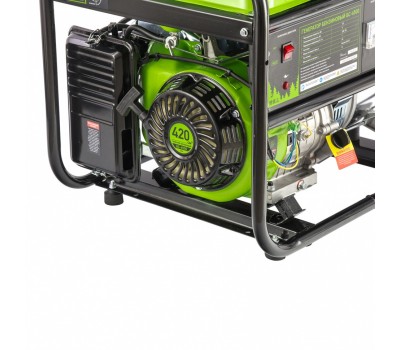 Генератор бензиновый БС-6500, 5.5 кВт, 230В, четырехтактный, 25 л, ручной стартер Сибртех