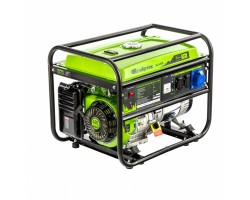 Генератор бензиновый БС-6500, 5.5 кВт, 230В, четырехтактный, 25 л, ручной стартер Сибртех