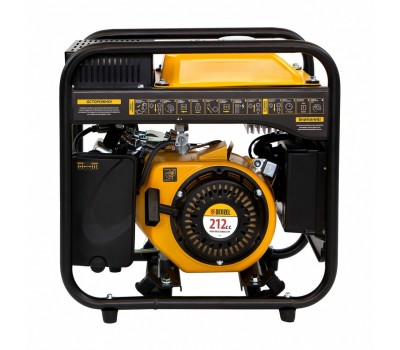 Генератор инверторный GT-2500iF, 2.5 кВт, 230 В, бак 5 л, открытый корпус, ручной старт Denzel