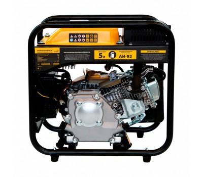 Генератор инверторный GT-2500iF, 2.5 кВт, 230 В, бак 5 л, открытый корпус, ручной старт Denzel