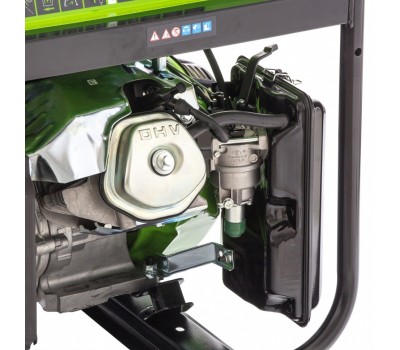 Генератор бензиновый БС-8000Э, 6,6 кВт, 230В, четырехтактный, 25 л, электростартер Сибртех