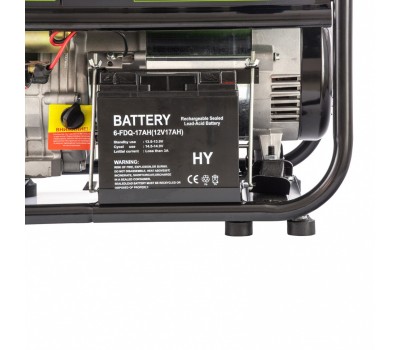 Генератор бензиновый БС-8000Э, 6,6 кВт, 230В, четырехтактный, 25 л, электростартер Сибртех