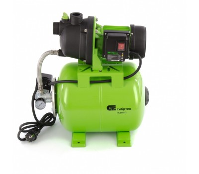 Насосная станция НС650-П, 650 Вт, напор 37 м, 3200 л/ч, ресивер 19 л Сибртех