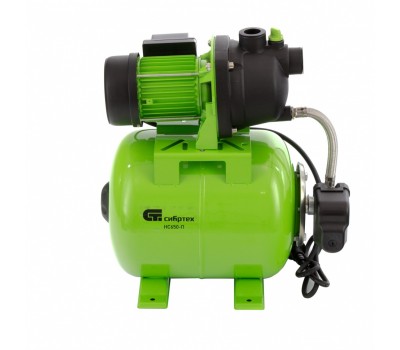 Насосная станция НС650-П, 650 Вт, напор 37 м, 3200 л/ч, ресивер 19 л Сибртех