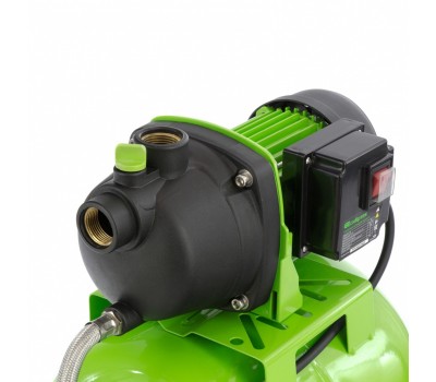 Насосная станция НС650-П, 650 Вт, напор 37 м, 3200 л/ч, ресивер 19 л Сибртех