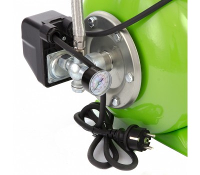 Насосная станция НС650-П, 650 Вт, напор 37 м, 3200 л/ч, ресивер 19 л Сибртех