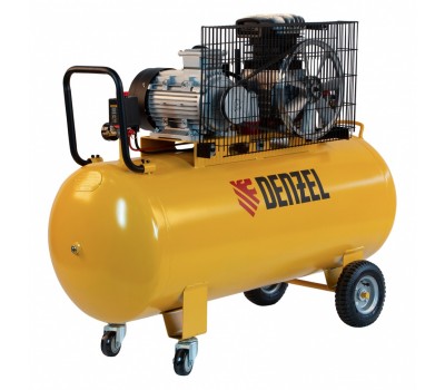 Компрессор воздушный BCI3000-T/200, ременный привод , 3.0 кВт, 200 литров, 530 л/мин Denzel