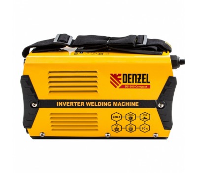 Аппарат инверторный дуговой сварки DS-200 Compact, 200 А, ПВ 70%, диаметр электрода 1.6-5 мм Denzel