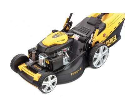 Газонокосилка бензиновая GLD-520SP, 196 куб.см, ширина 52 см, привод, 7 уровней,травосборник 60 л Denzel