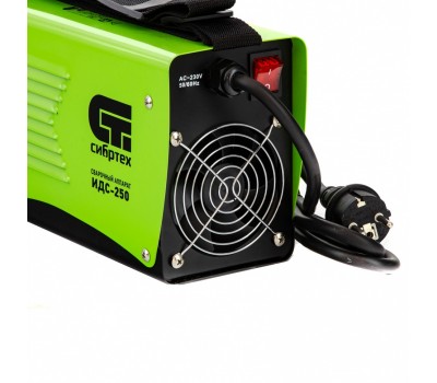 Аппарат инверторный дуговой сварки ИДС-250, 250 А, ПВ 80%, диаметр электрода 1.6-5 мм Сибртех