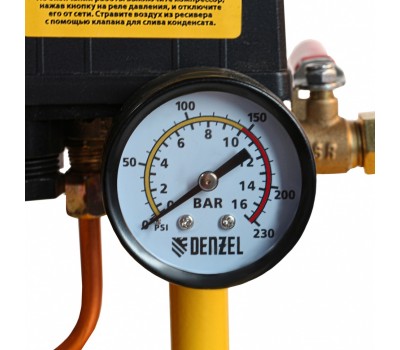 Компрессор воздушный, ременный привод BCI4000-T/100, 4.0 кВт, 100 литров, 690 л/мин Denzel