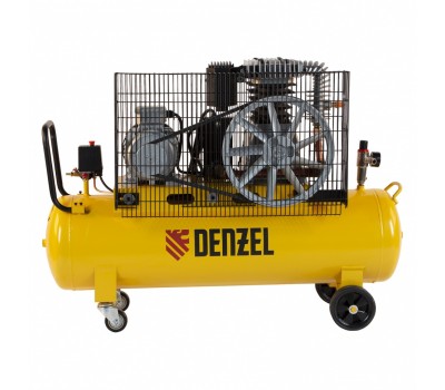 Компрессор воздушный, ременный привод BCI4000-T/100, 4.0 кВт, 100 литров, 690 л/мин Denzel