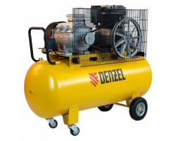 Компрессор воздушный, ременный привод BCI5500-T/200, 5.5 кВт, 200 литров, 850 л/мин Denzel-foto2