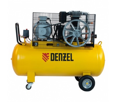 Компрессор воздушный, ременный привод BCI5500-T/200, 5.5 кВт, 200 литров, 850 л/мин Denzel