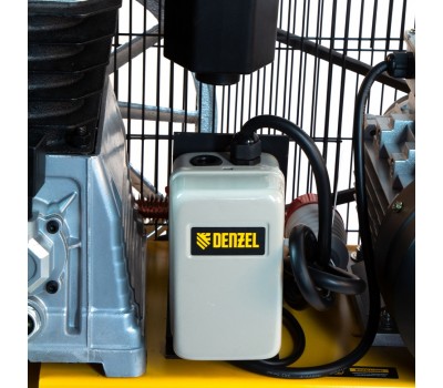 Компрессор воздушный, ременный привод BCI5500-T/200, 5.5 кВт, 200 литров, 850 л/мин Denzel