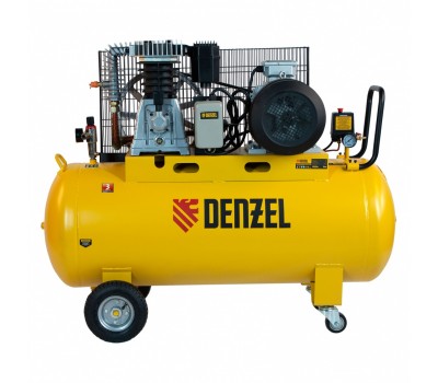 Компрессор воздушный, ременный привод BCI5500-T/200, 5.5 кВт, 200 литров, 850 л/мин Denzel