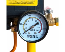 Компрессор воздушный, ременный привод BCI5500-T/200, 5.5 кВт, 200 литров, 850 л/мин Denzel-foto9