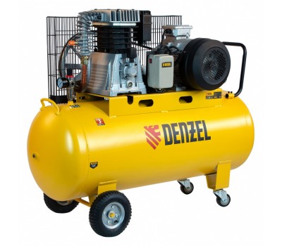 Компрессор воздушный, ременный привод BCI5500-T/200, 5.5 кВт, 200 литров, 850 л/мин Denzel
