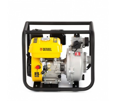 Мотопомпа бензиновая высоконапорная PX-50H, 7 л.с, 2, 600 л/мин, глубина 8 м, напор 65 м Denzel