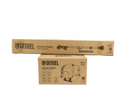 Триммер бензиновый DT 43S, 43 см3, 2.5 л. с, разъемная штанга, состоит из 2 частей Denzel