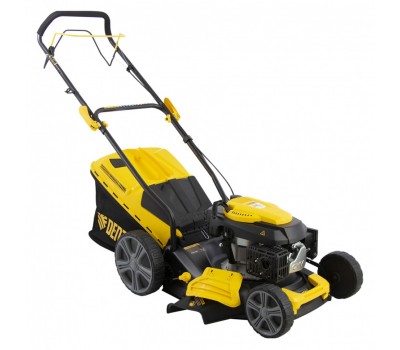 Газонокосилка бензиновая GLD-460SP, 146 куб.см, ширина 46 см, привод 7 уровней, травосборник 50 л Denzel