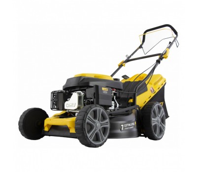 Газонокосилка бензиновая GLD-460SP, 146 куб.см, ширина 46 см, привод 7 уровней, травосборник 50 л Denzel