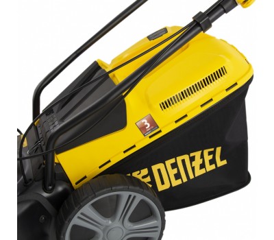 Газонокосилка бензиновая GLD-460SP, 146 куб.см, ширина 46 см, привод 7 уровней, травосборник 50 л Denzel