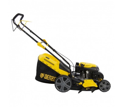 Газонокосилка бензиновая GLD-460SP, 146 куб.см, ширина 46 см, привод 7 уровней, травосборник 50 л Denzel