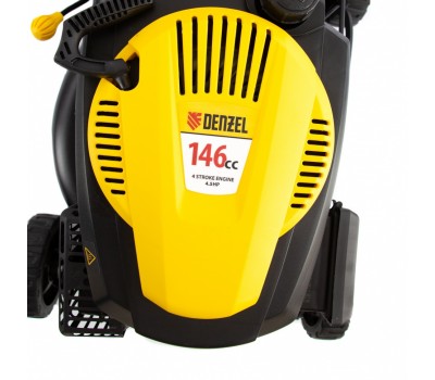 Газонокосилка бензиновая GLD-420, 146 см3, ширина 42 см, 40 л Denzel