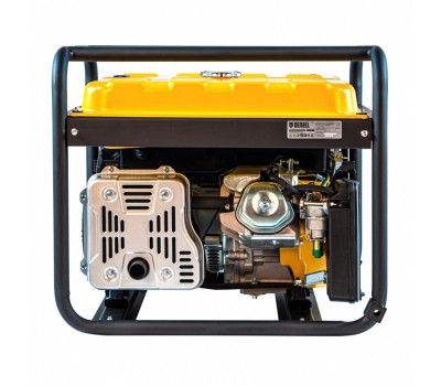 Генератор бензиновый PS 80 E-3, 6.6 кВт, 400 В, 25 л, электростартер Denzel