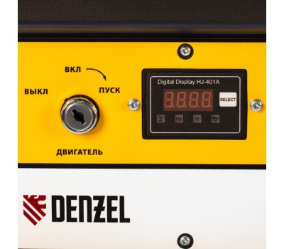Генератор бензиновый PS 80 E-3, 6.6 кВт, 400 В, 25 л, электростартер Denzel