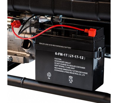 Генератор бензиновый PS 80 E-3, 6.6 кВт, 400 В, 25 л, электростартер Denzel