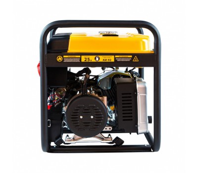 Генератор бензиновый PS 80 E-3, 6.6 кВт, 400 В, 25 л, электростартер Denzel