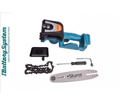 Аккумуляторная цепная пила Sturm! CSC1808BL 1BatterySystem без ЗУ и АКБ Аккумуляторная цепная пила Sturm! CSC1808BL 1BatterySystem без ЗУ и АКБ