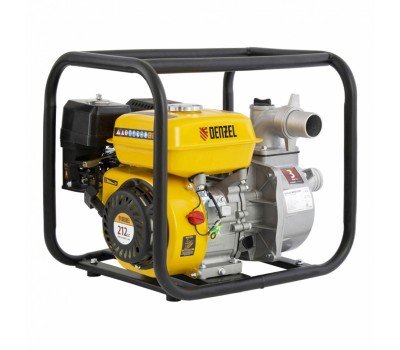 Мотопомпа бензиновая для чистой воды PX-50, 7 л.с, 2, 600 л/мин, глубина 8 м, напор 30 м Denzel