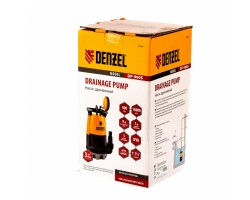Дренажный насос для чистой и грязной воды DP900S, 900 Вт, напор 9 м, 18000 л/ч Denzel-foto10