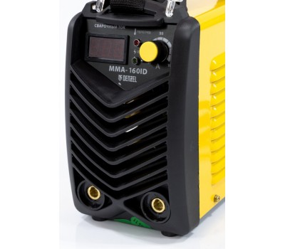 Аппарат инверторный дуговой сварки ММА-160ID, 160 А, ПВР 60%, диаметр электрода 1.6-3.2 мм, провод 2 м Denzel