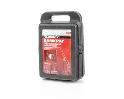 Домкрат гидравлический бутылочный, 4 т, высота подъема 194-372 мм, в пластиковый кейсе Matrix-foto2