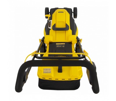 Газонокосилка электрическая GM-1800, 1800 Вт, ширина 38 см, 6 уровней, травосборник 40 л. Denzel