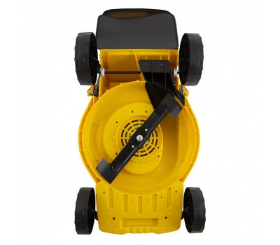 Газонокосилка электрическая GM-1800, 1800 Вт, ширина 38 см, 6 уровней, травосборник 40 л. Denzel