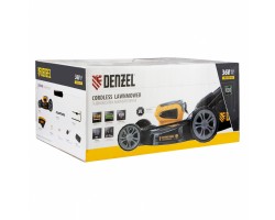 Газонокосилка аккумуляторная бесщеточная RLM450-36, Li-ion, 36 В, 4 Ач, 450 мм, травосборник 40 л Denzel-foto25