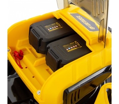 Газонокосилка аккумуляторная бесщеточная RLM450-36, Li-ion, 36 В, 4 Ач, 450 мм, травосборник 40 л Denzel