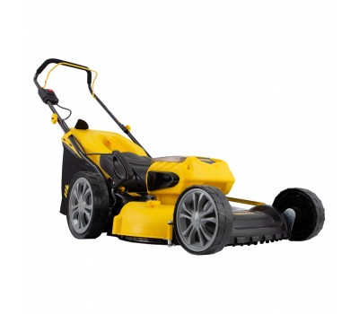 Газонокосилка аккумуляторная бесщеточная RLM450-36, Li-ion, 36 В, 4 Ач, 450 мм, травосборник 40 л Denzel