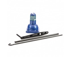 Домкрат механический бутылочный, 2 т, h подъема 160–325 мм, 2 части (домкрат, ручка) Stels
