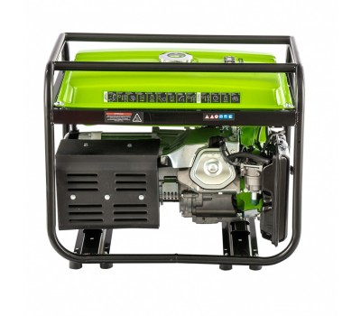 Генератор бензиновый БС-8000, 6,6 кВт, 230В, четырехтактный, 25 л, ручной стартер Сибртех