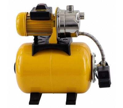 Насосная станция PS1000Х, 1000 Вт, 3500 л/ч, ресивер 24 л, подъем 44 м, нержавейка Denzel