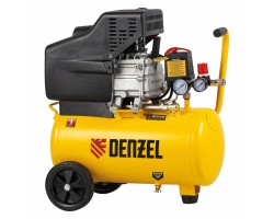 Компрессор воздушный DC1500/24, прямой привод, 1.5 кВт, 24 литра, 220 л/мин Denzel